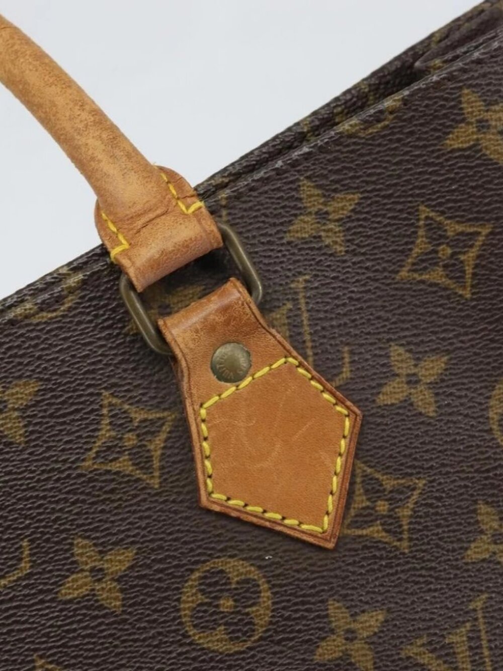 LOUIS VUITTON Monogram Sac Plat Hand Bag M51140 LV Auth - Picture 8 of 16